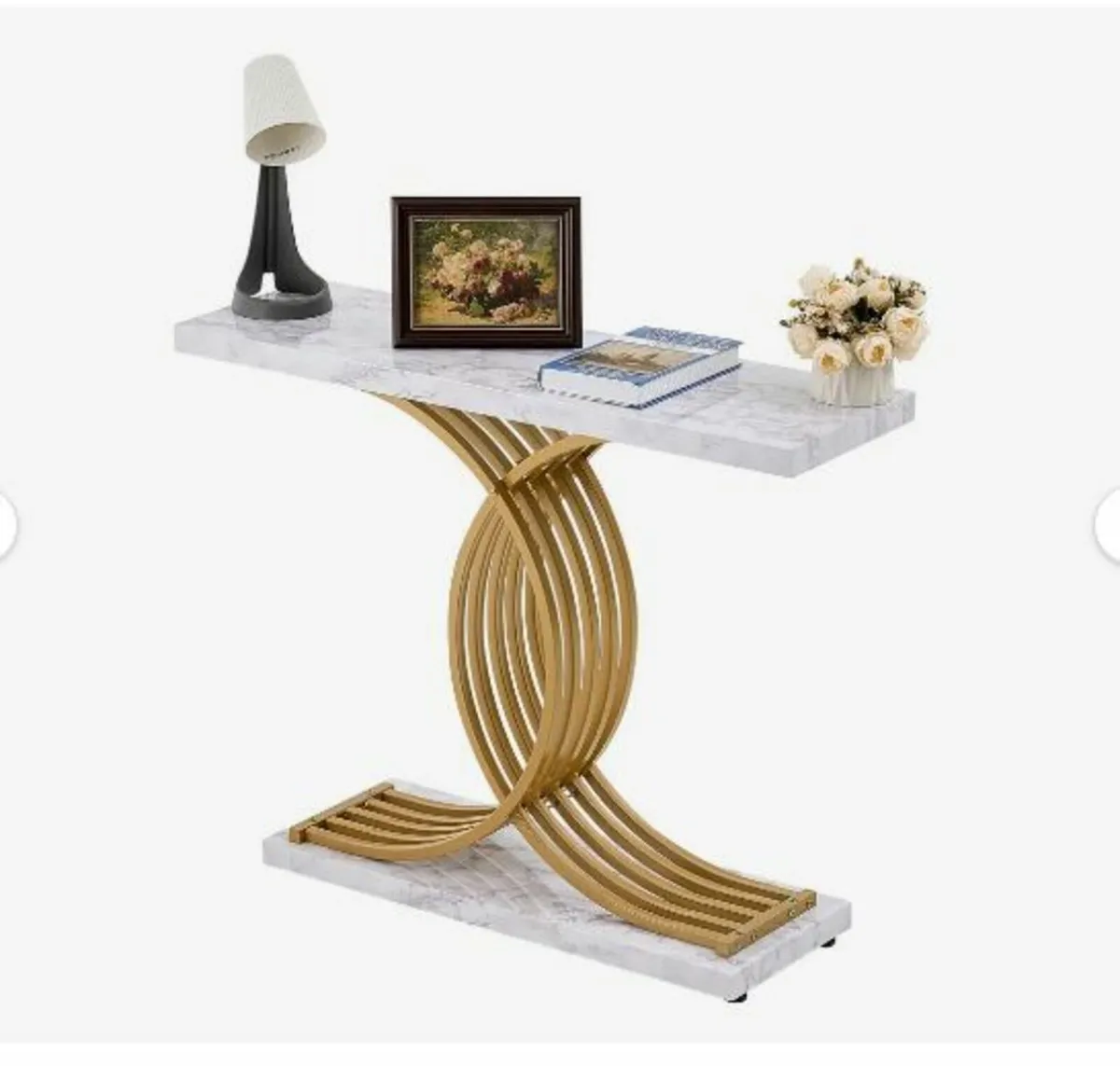 Narrow Console Sofa Table, 39.4 inches - Image 1