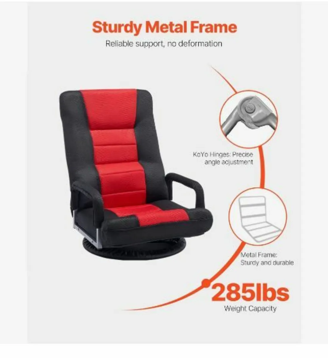 Swivel Floor Gaming Chair - Image 2