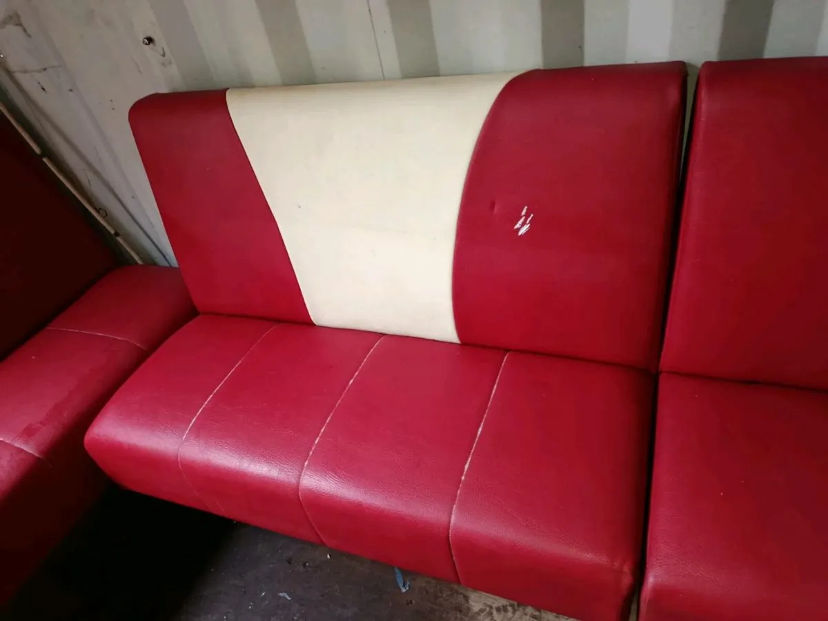 Leather booth seating for sale - Image 4
