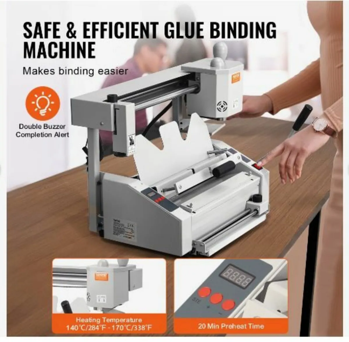 Thermal Binding Machine, 400 Sheets Capacity - Image 4