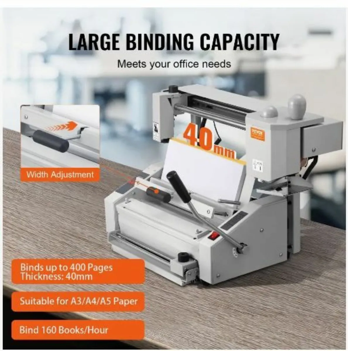 Thermal Binding Machine, 400 Sheets Capacity - Image 2