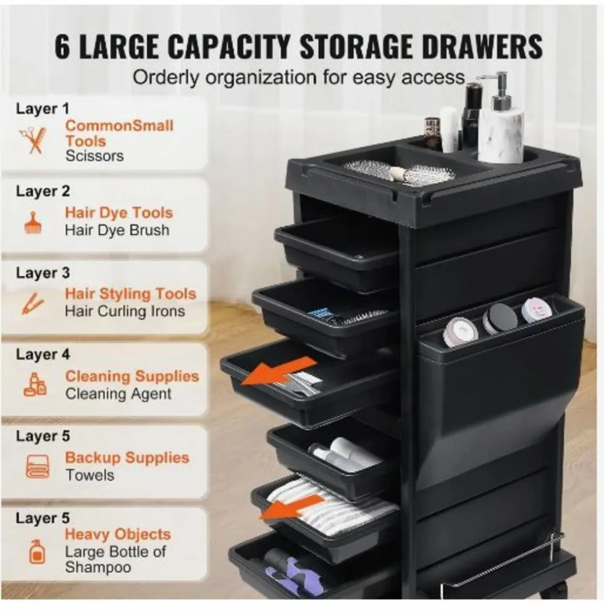 Ultimate Salon Trolley Cart - Image 4