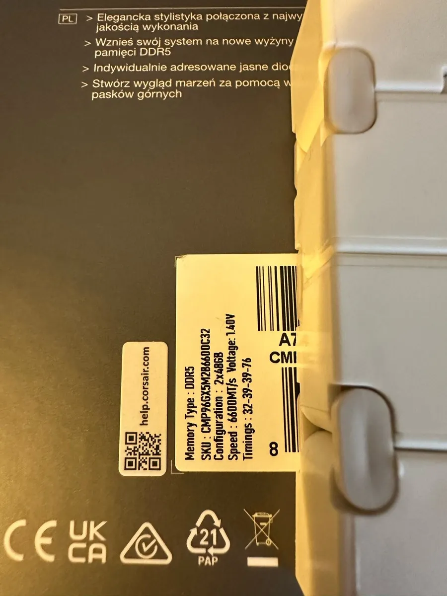 Ddr5 ram 96gb Corsair Dominator Titanium - Image 3