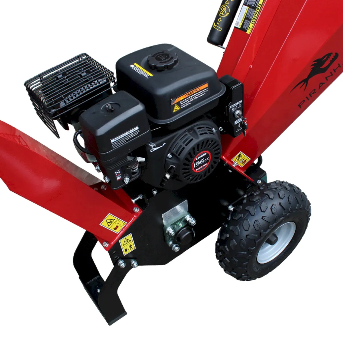 Piranha 6.5hp Woodchipper 100mm / 3.9" Capacity - Image 3