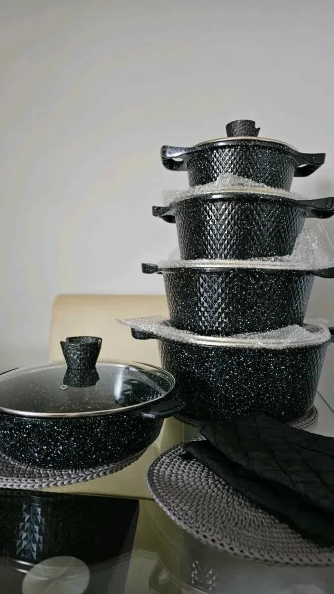 Marble cookware set brand new kitchen pots - Image 1