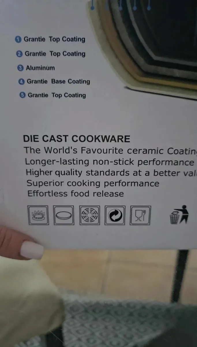 Marble cookware set brand new kitchen pots - Image 2