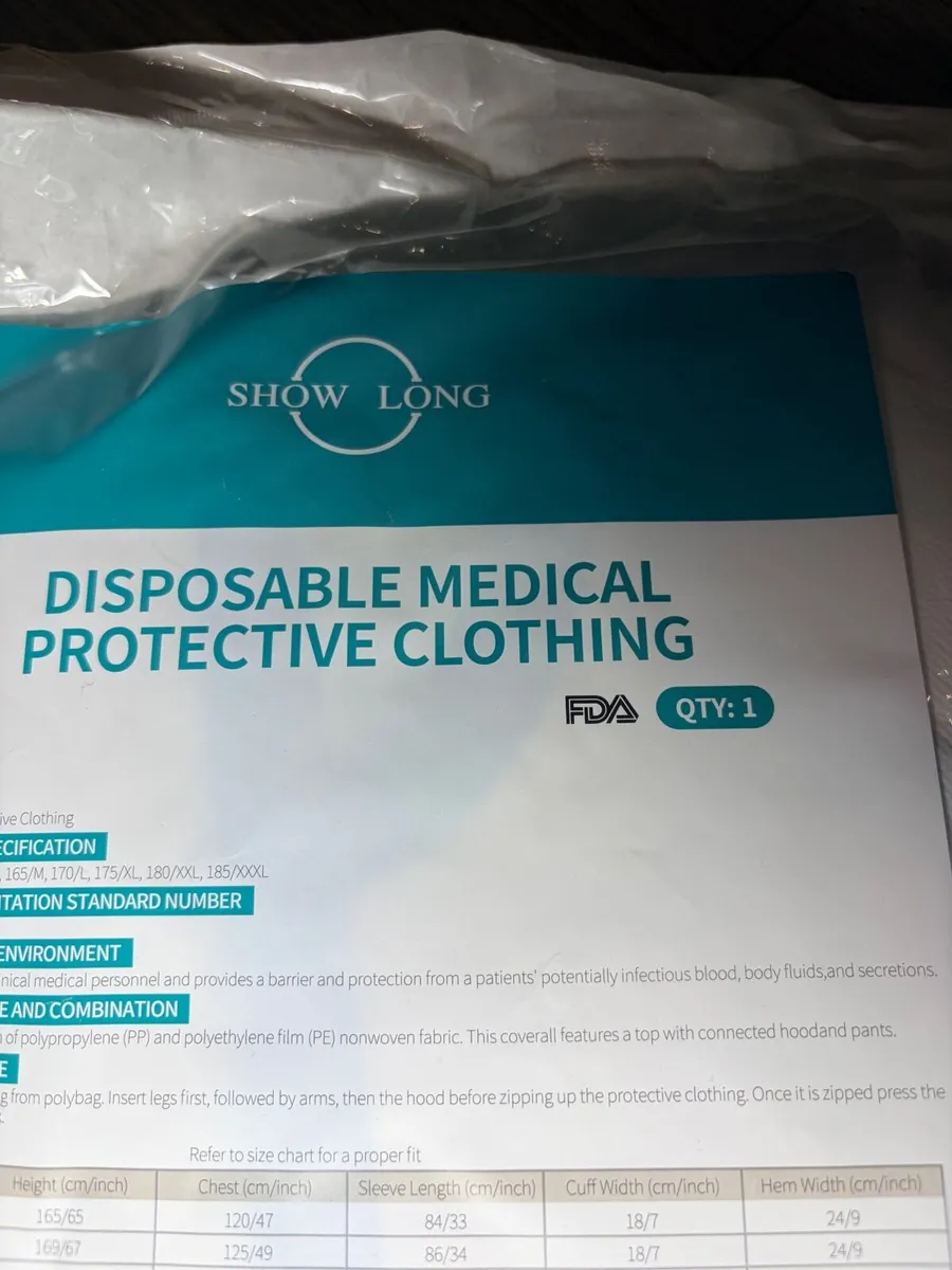 Disposable protective overalls  x 80 - Image 2