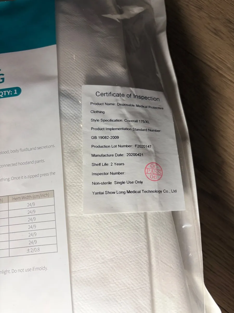 Disposable protective overalls  x 80 - Image 4