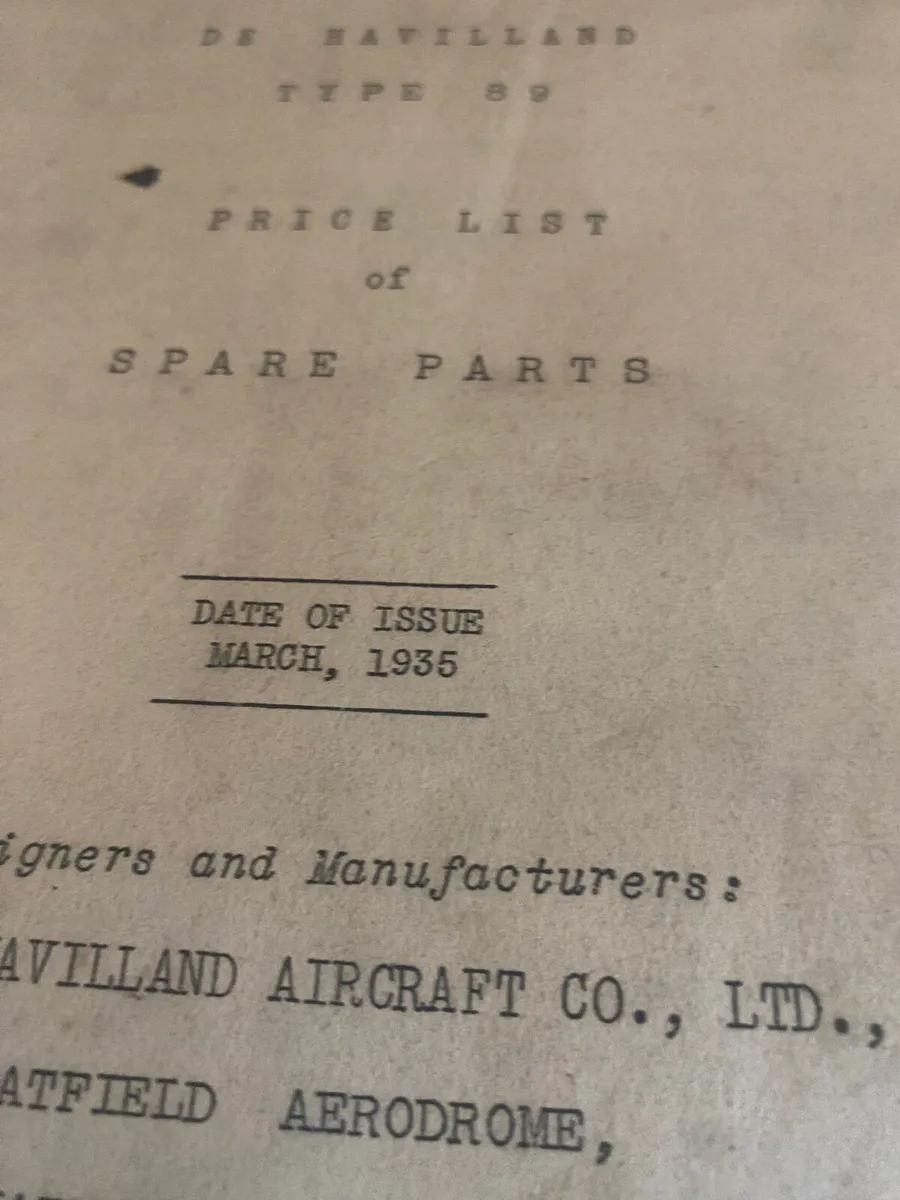 De havilland mannual - Image 3