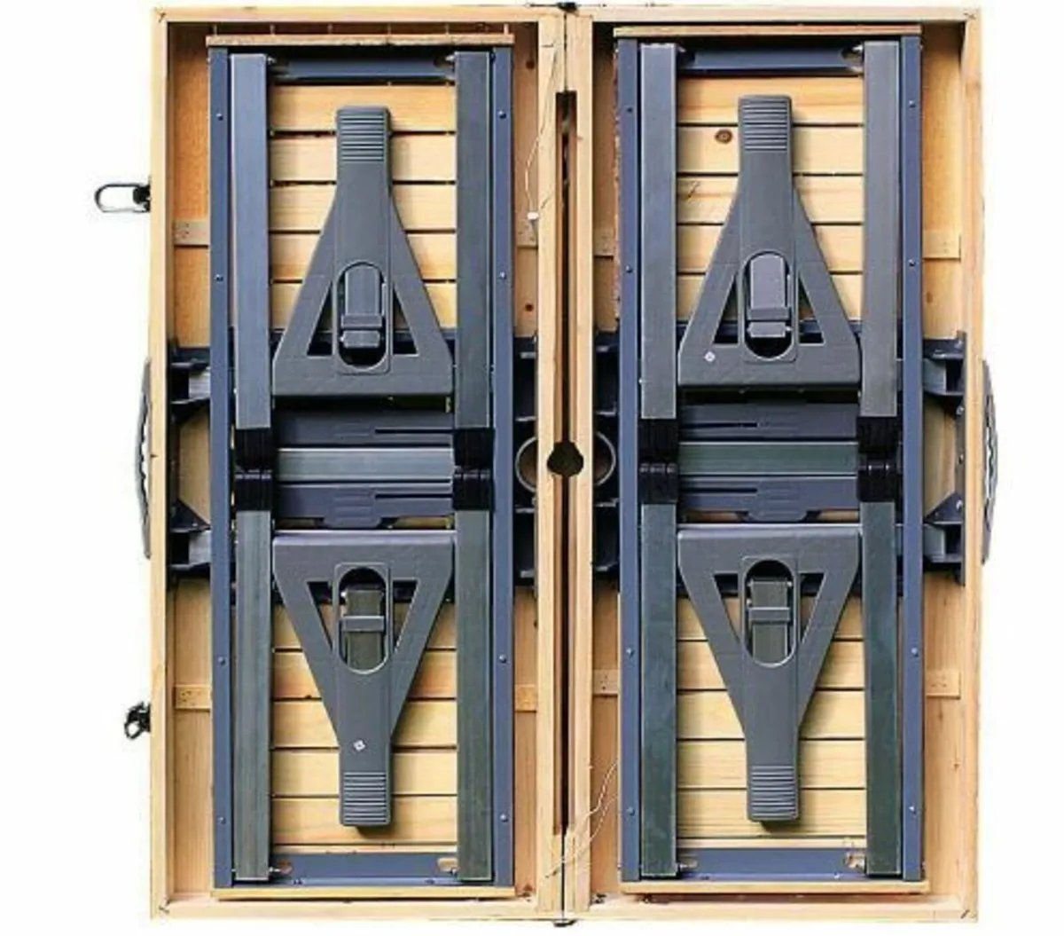 Foldable Aluminium Camping Table Suitcase Set - Image 4