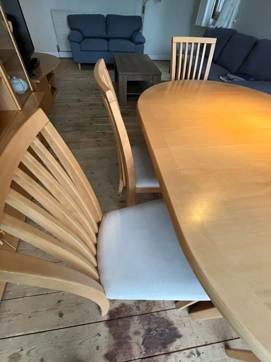 Skovby Danish Extendable Dining Table, 6 Chairs (Set Only) Option for 1720 & 2220 & 2720 mm lengths - Image 4