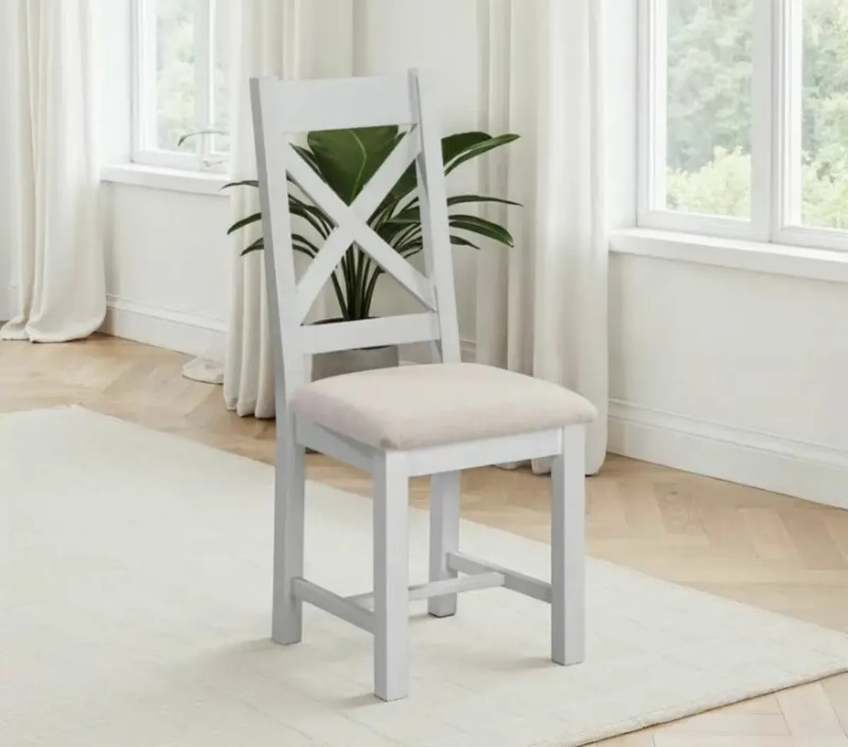 Windsor Dining Chairs Pebble Grey / 2 Types - Image 1