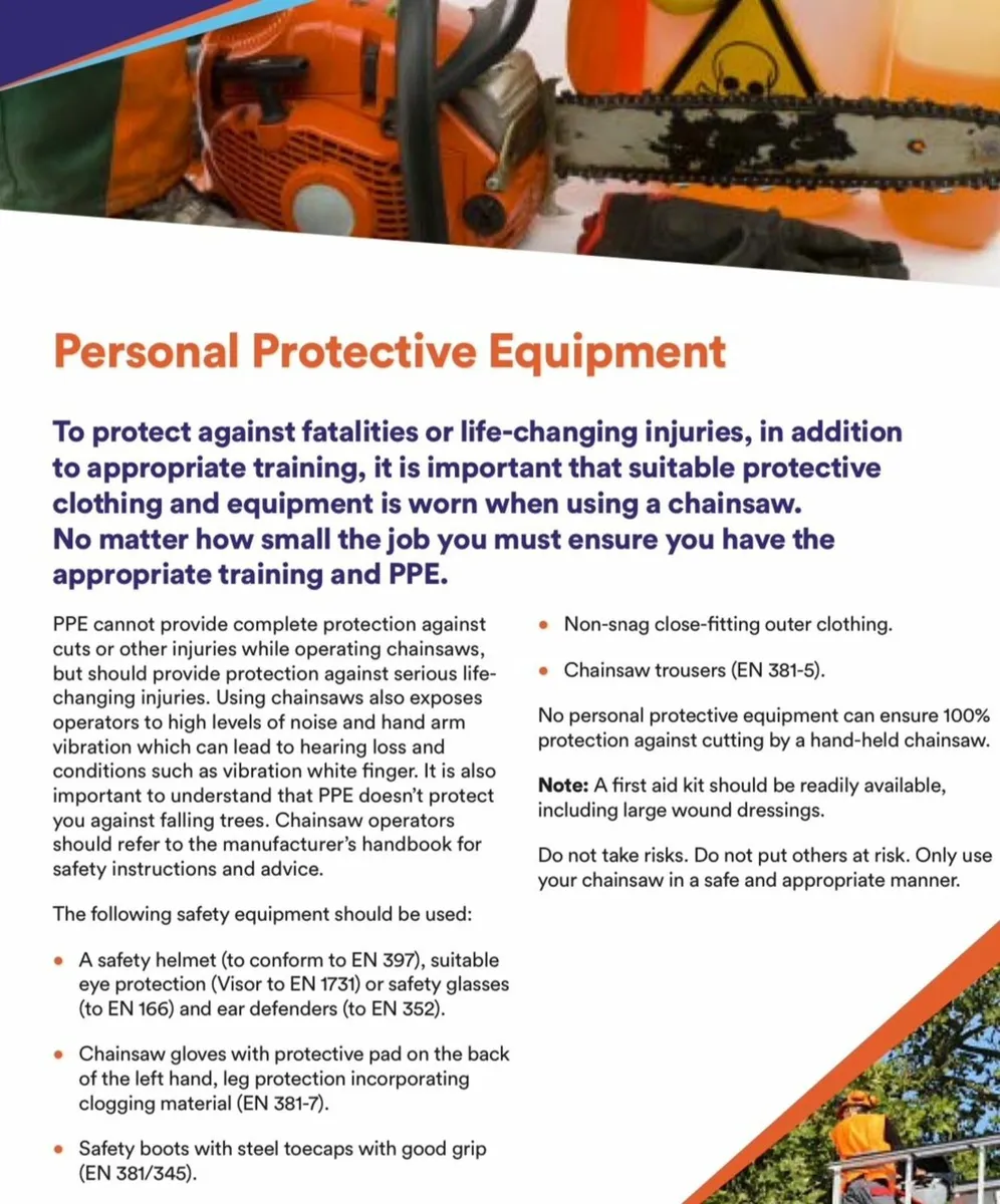 PPE Chainsaw safety protection - Image 1