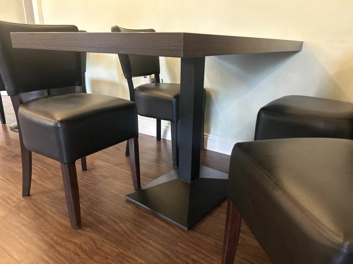 Online Auction Of A Rectangular Table c/w Chairs - Image 1