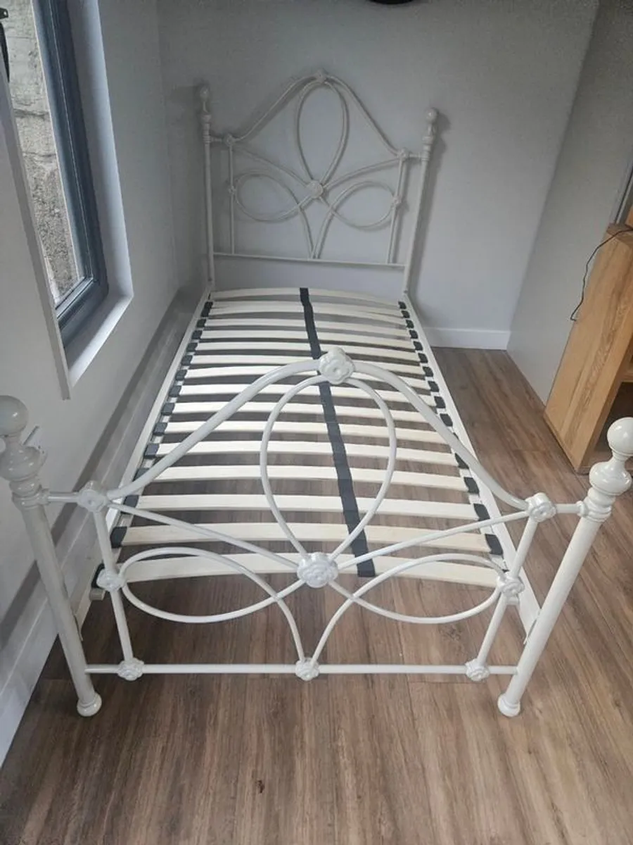 Laura Ashley Single Metal Kids Bed Frame - Image 1