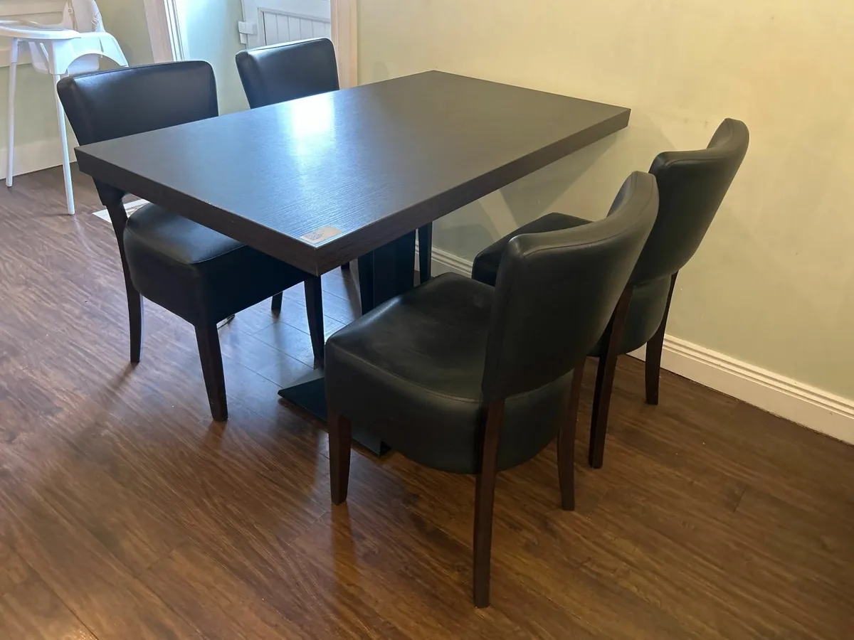 Online Auction Of A Rectangular Table c/w Chairs - Image 1