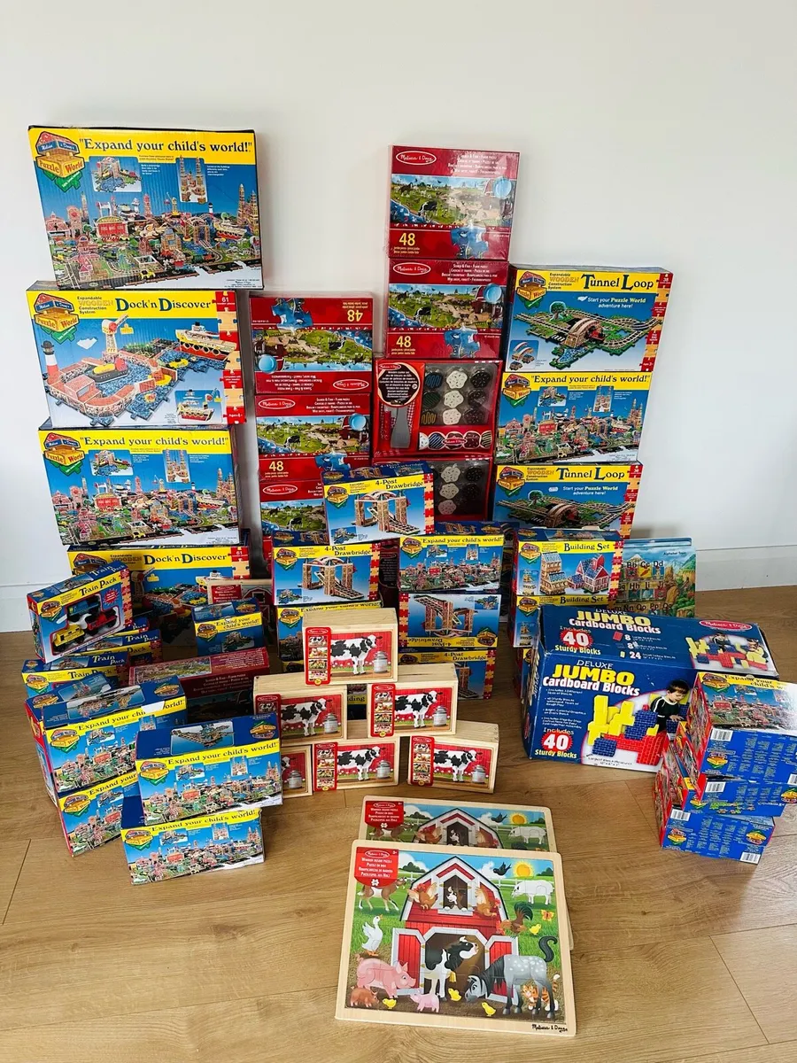 €2500 RRP VINTAGE MELISSA & DOUG TOYS JOB LOT - Image 1