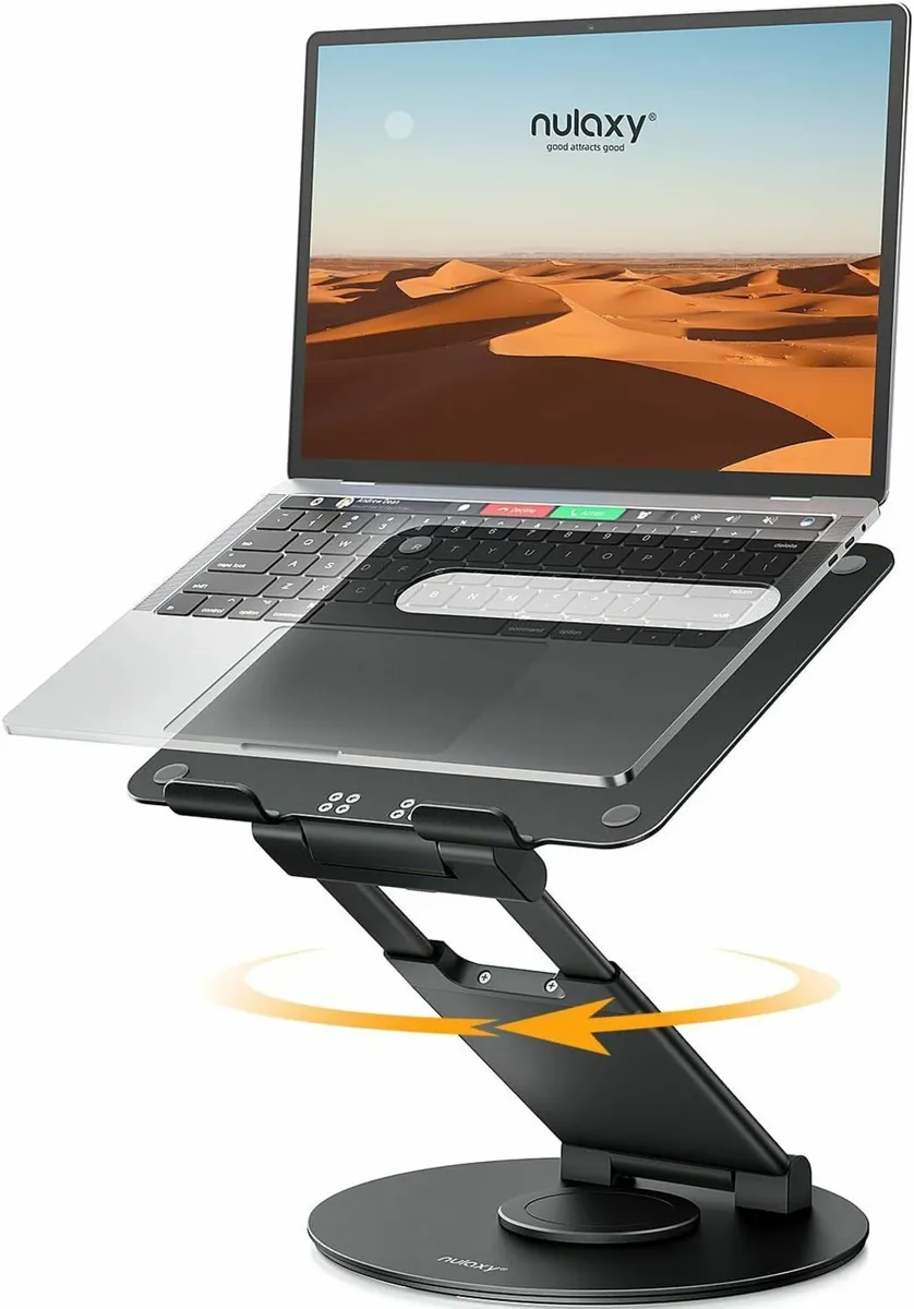 Swivel Laptop Stand for Desk with 360 Rotating - Image 1