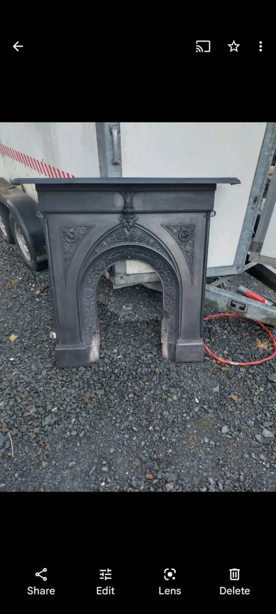 Cast iron fireplace