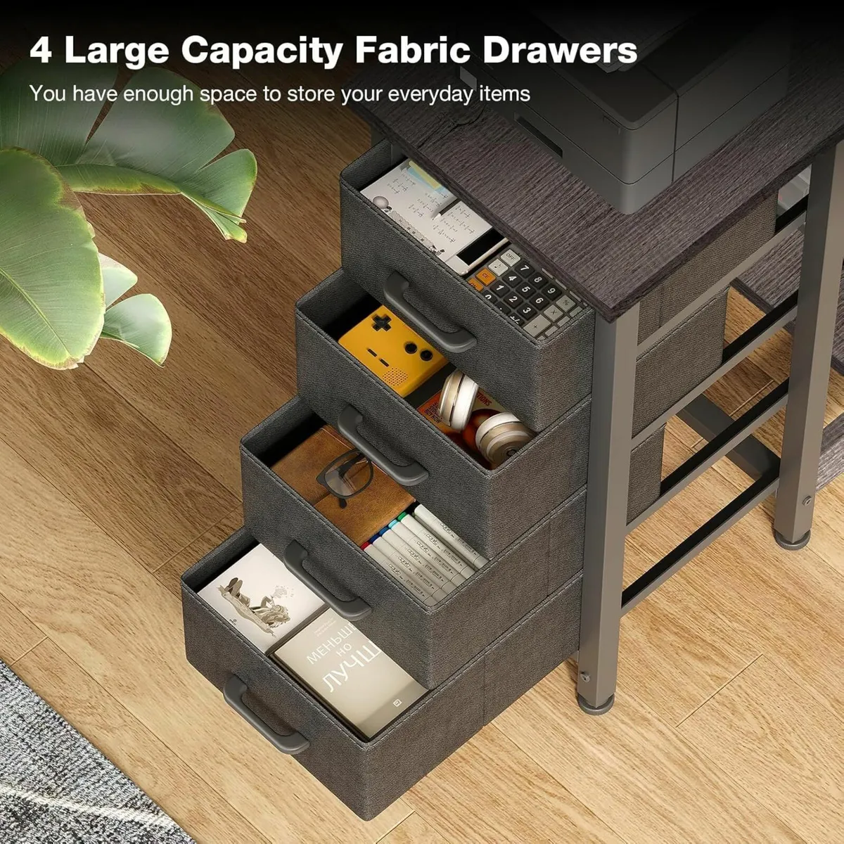 Computer Desk with Drawers 120x70 cm Corner for - Image 4