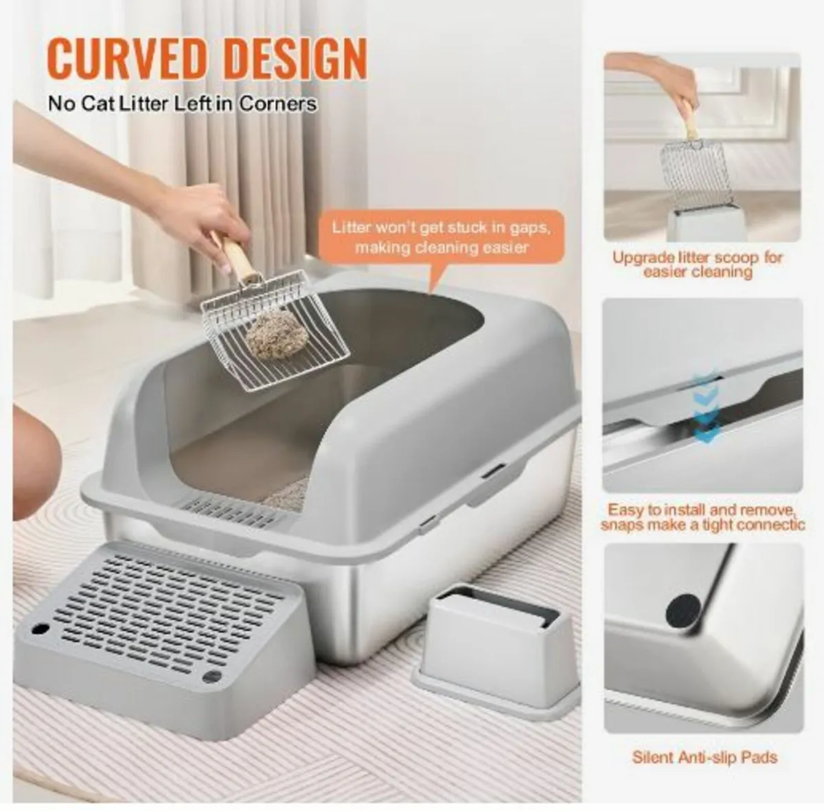 Cat Litter Box, 6 inches - Image 4