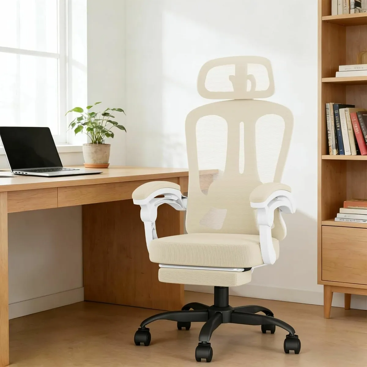 Mesh Desk Chair for Adult Ergonomic Office with - Image 2
