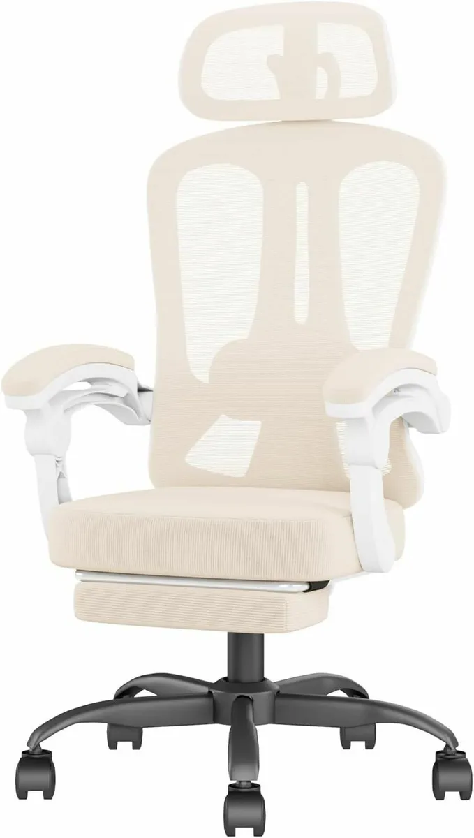 Mesh Desk Chair for Adult Ergonomic Office with - Image 1