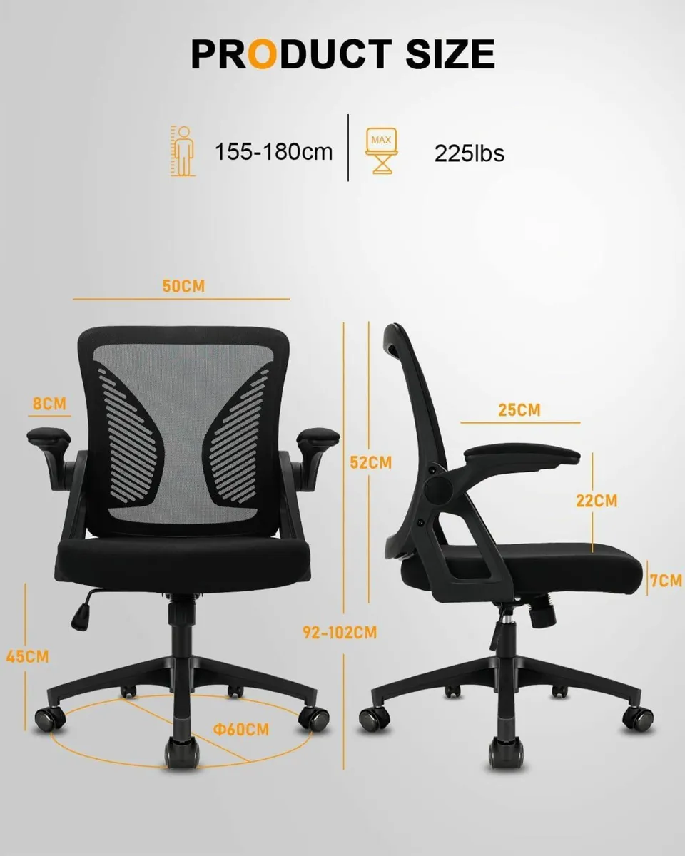 Ergonomic Office Chair Desk with 90degrees - Image 3