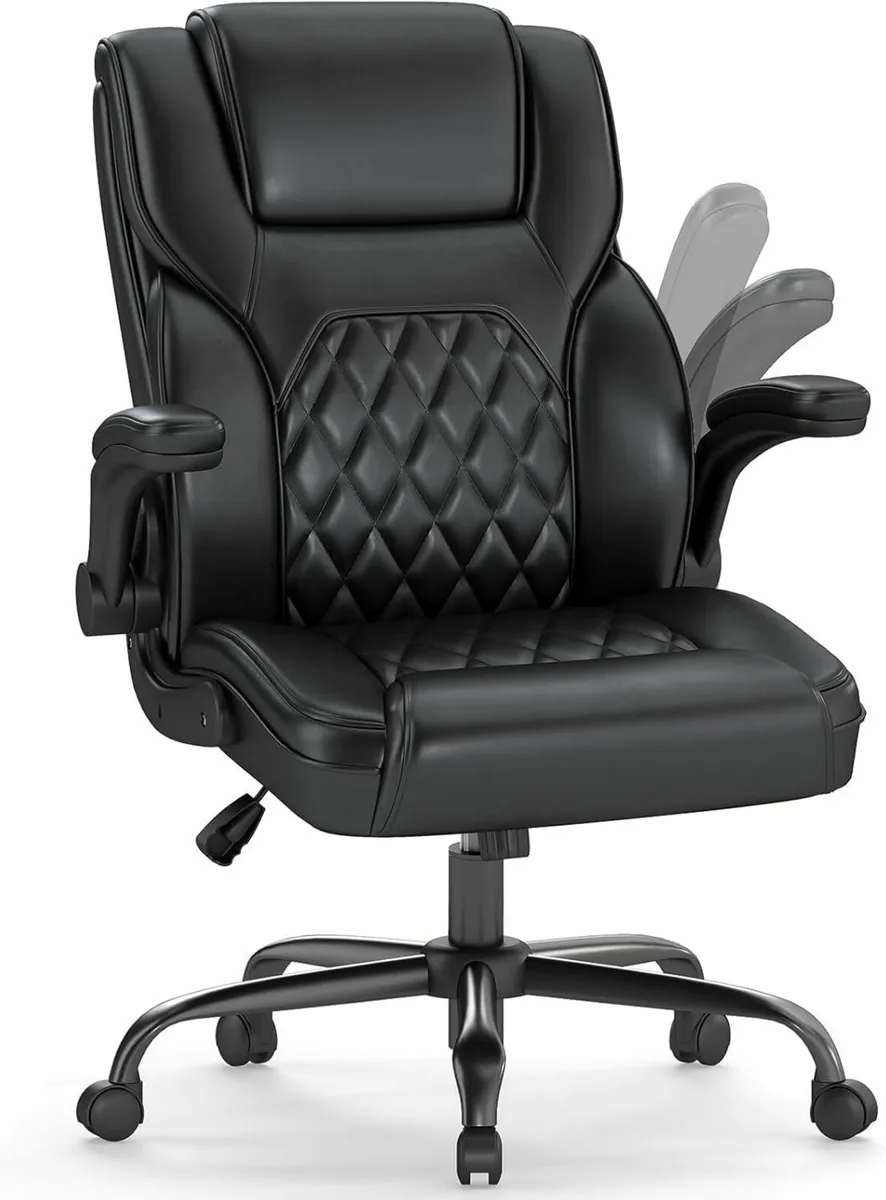 Executive Office Chair Ergonomic Leather Desk - Image 1