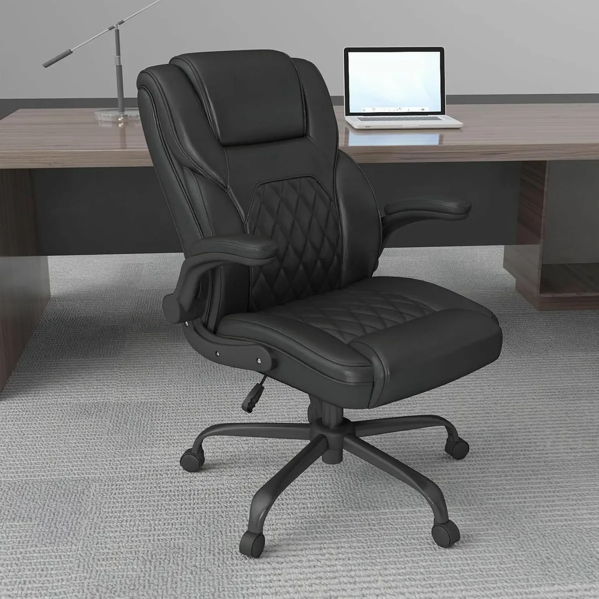 Executive Office Chair Ergonomic Leather Desk - Image 2