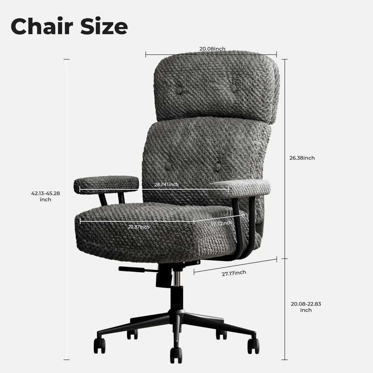 Ergonomic Home Office Chair with Adjustable - Image 2