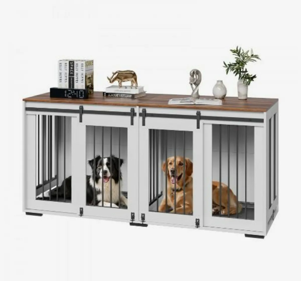 72" Dog Crate Furniture for 2 Dogs - Image 1