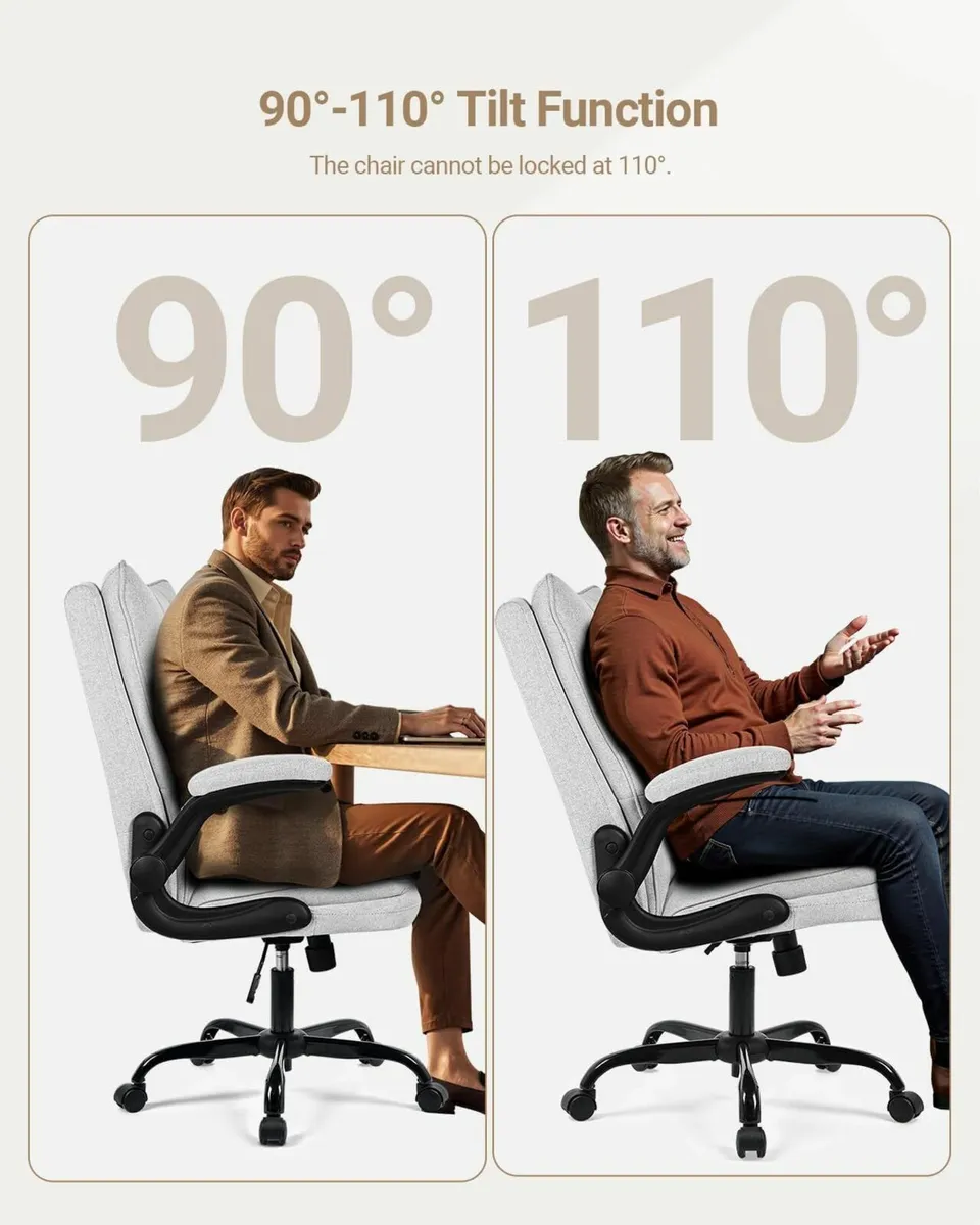 Ergonomic Office Chair Thick and Wide Seat - Image 4