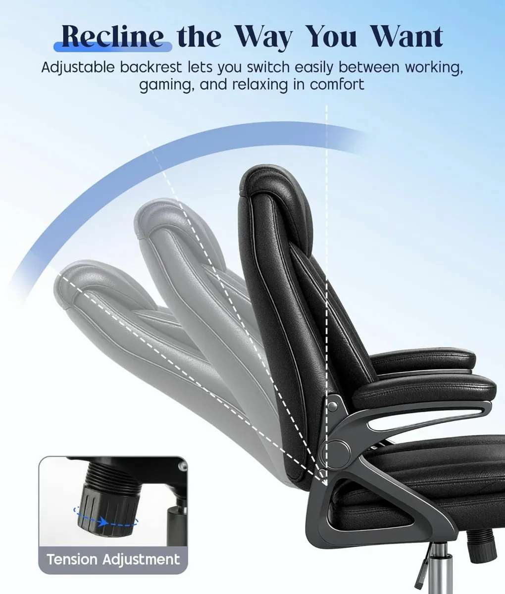 High Back Executive Office Chair Ergonomic with - Image 2