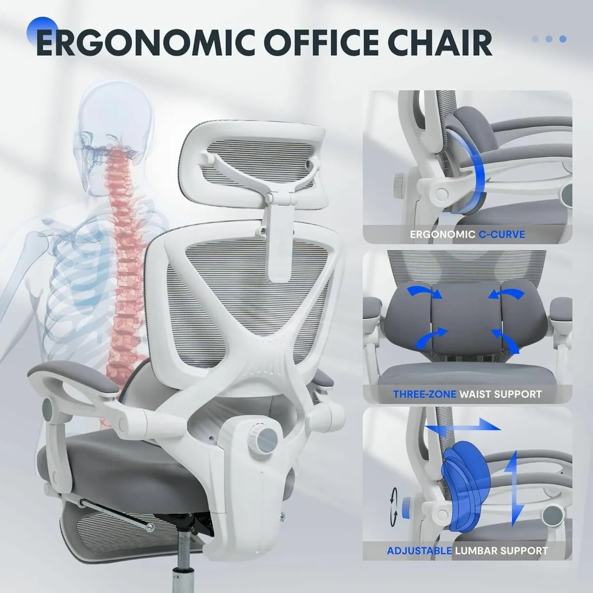 Ergonomic Office Chair with Syncro Tilt Adaptive - Image 4