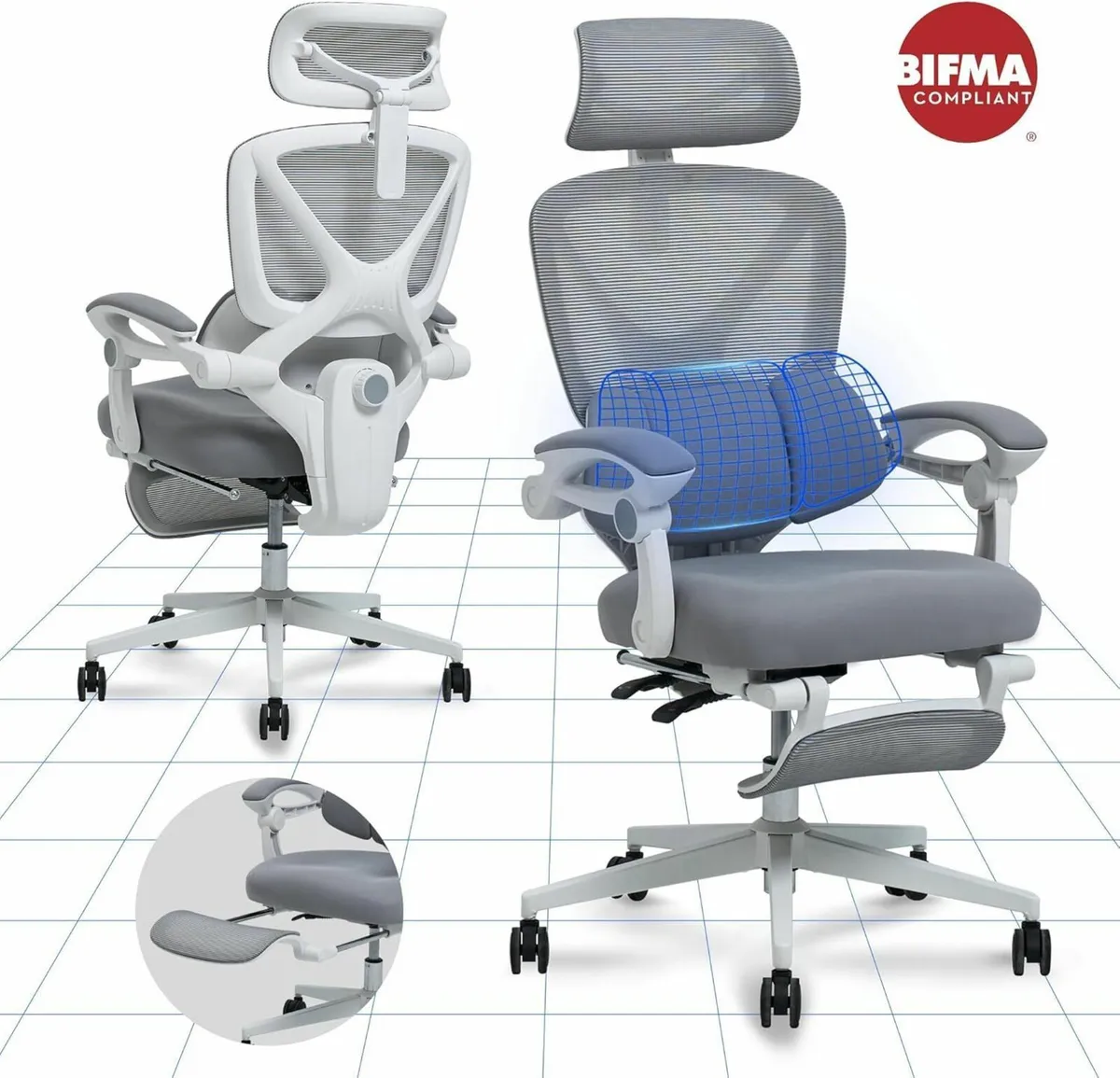 Ergonomic Office Chair with Syncro Tilt Adaptive - Image 3
