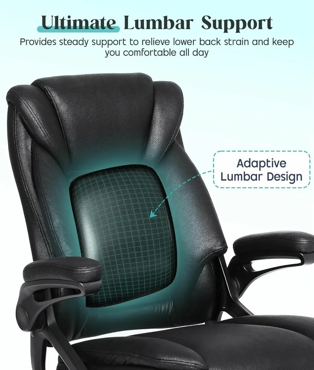 Executive Office Chair Ergonomic Desk with Padded - Image 3