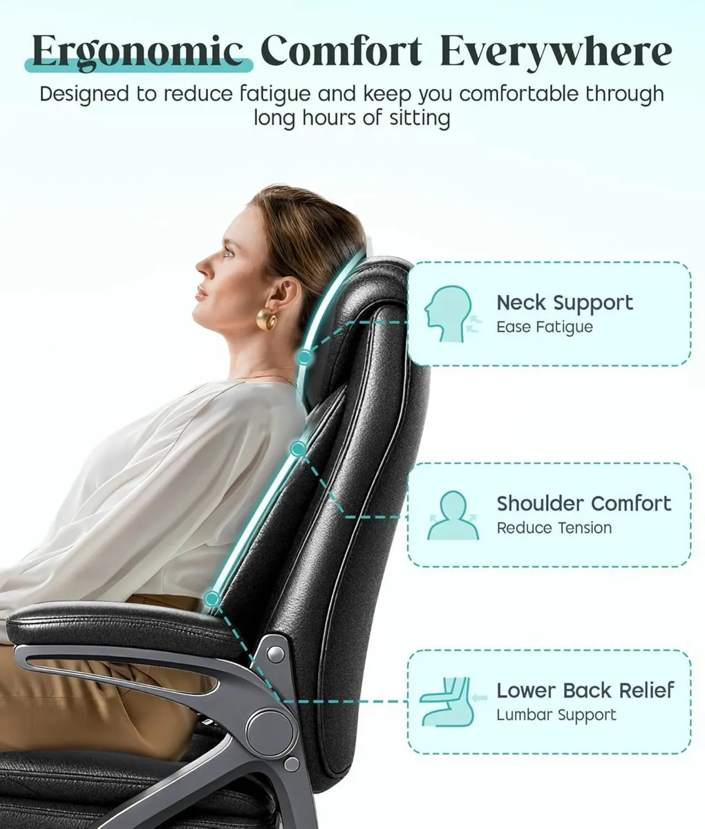 Executive Office Chair Ergonomic Desk with Padded - Image 4