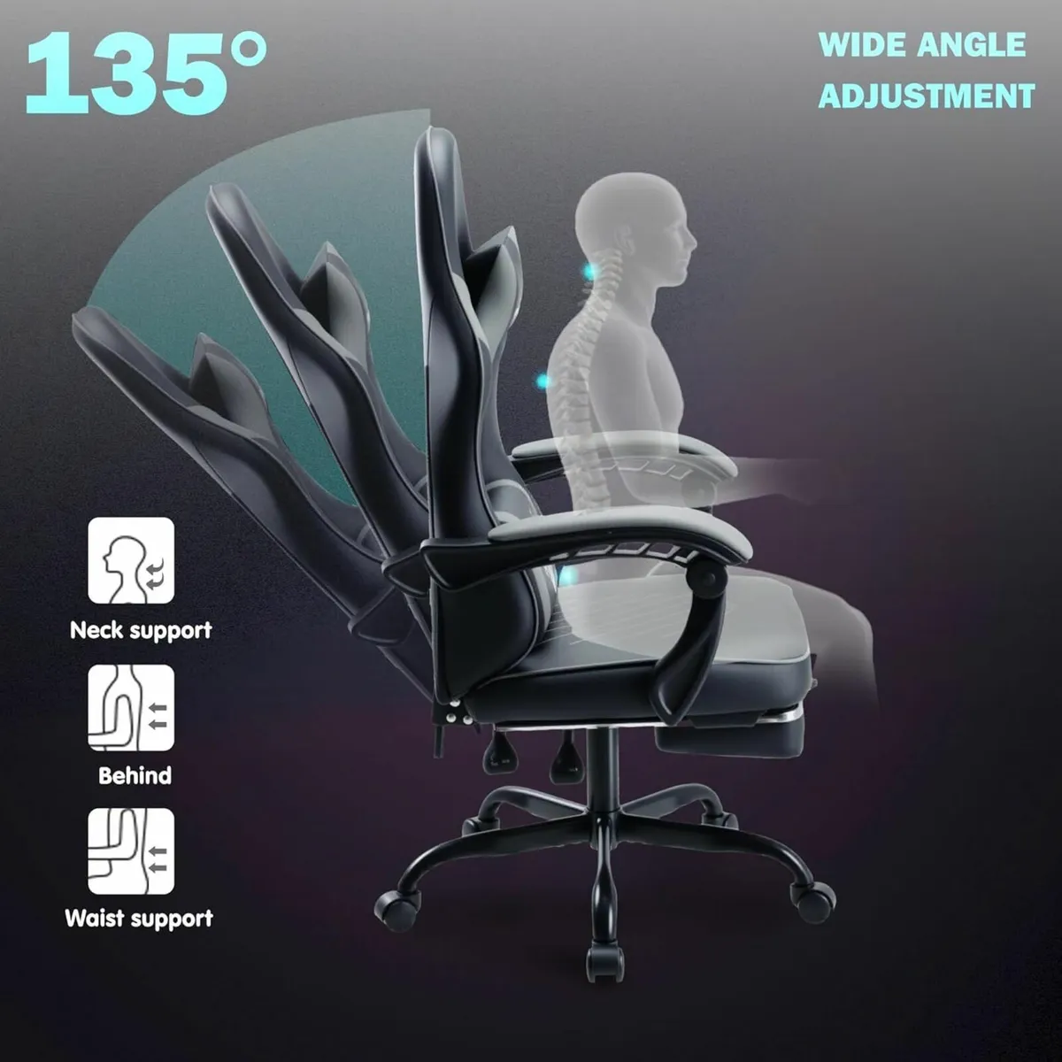 Gaming Chair Ergonomic with High-Density Foam - Image 4