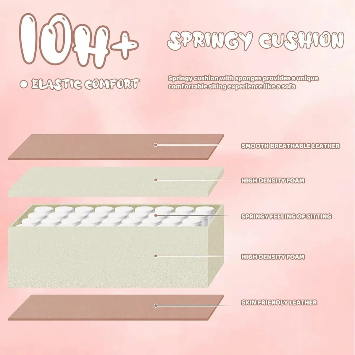 Gaming Chair for Kids Computer with Footrest and - Image 4