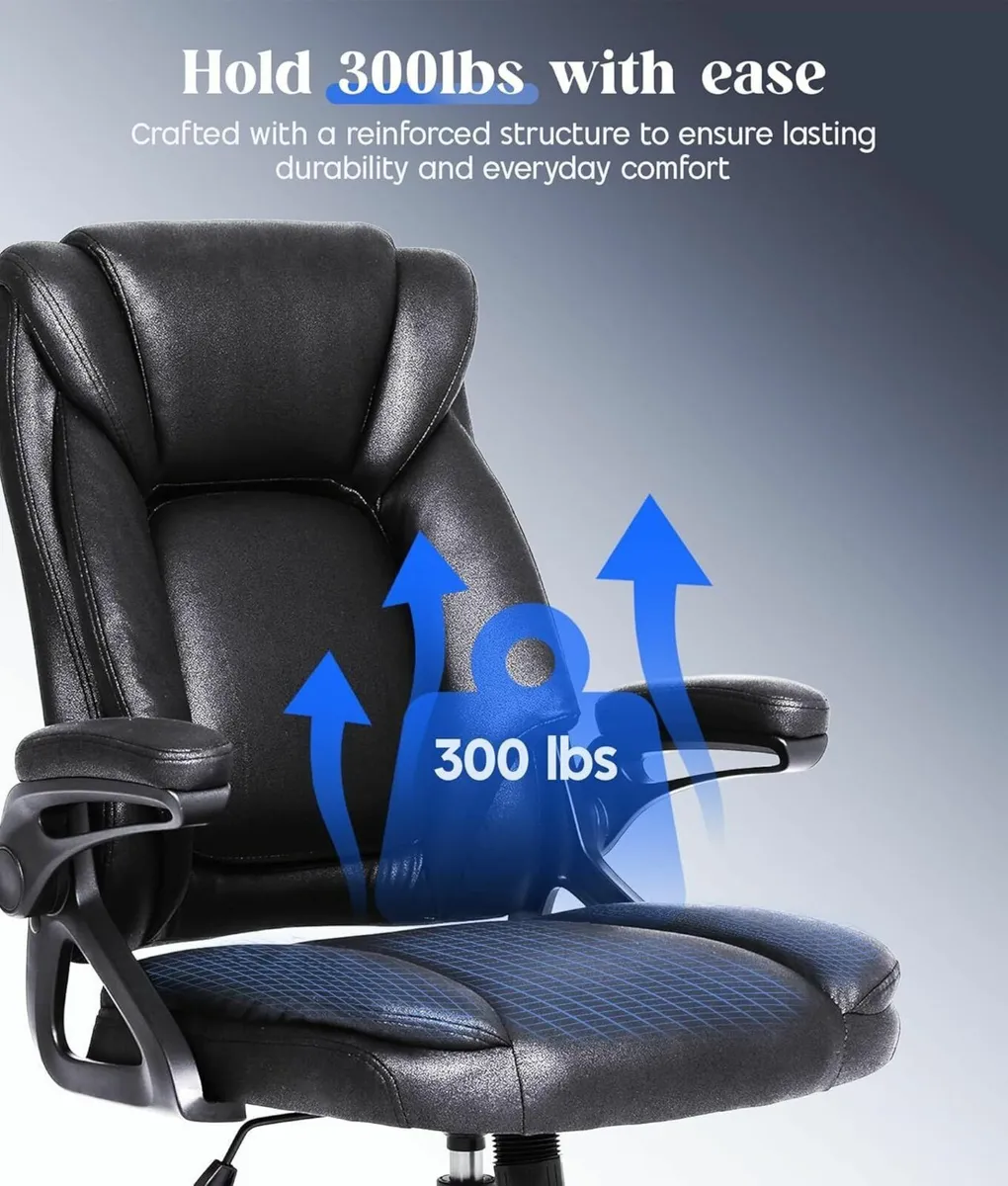 Executive Office Chair with Padded Flip-up - Image 4