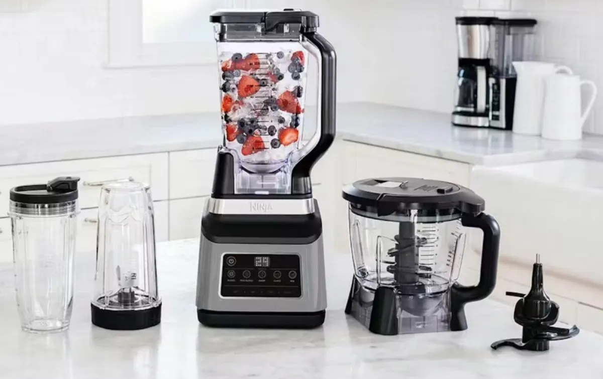 Ninja 3-in-1 Auto-IQ Food Processor | Black/Silver - Image 1