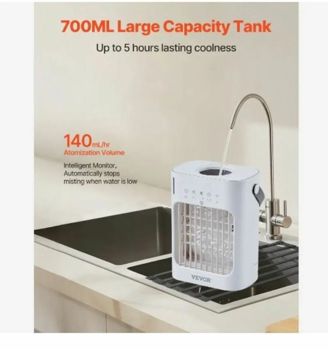 Portable Air Conditioner, 4-in-1 Evaporative - Image 3