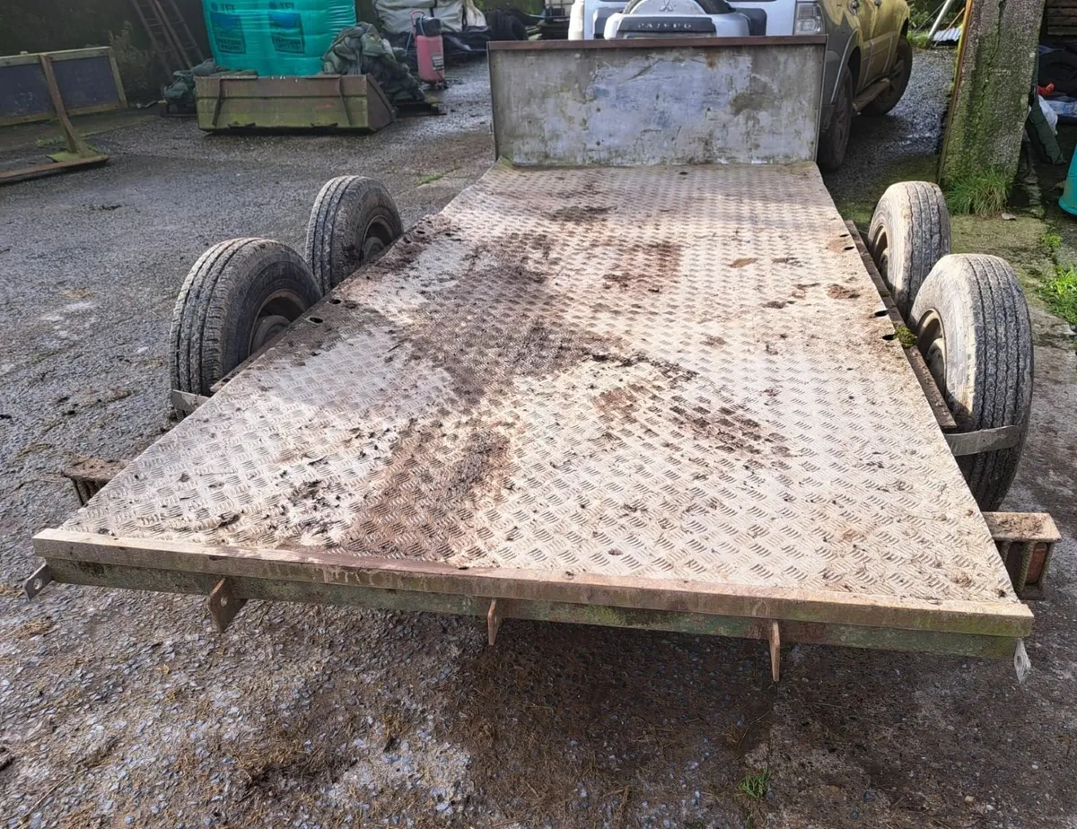Trailer flat twin axle 12' - Image 1