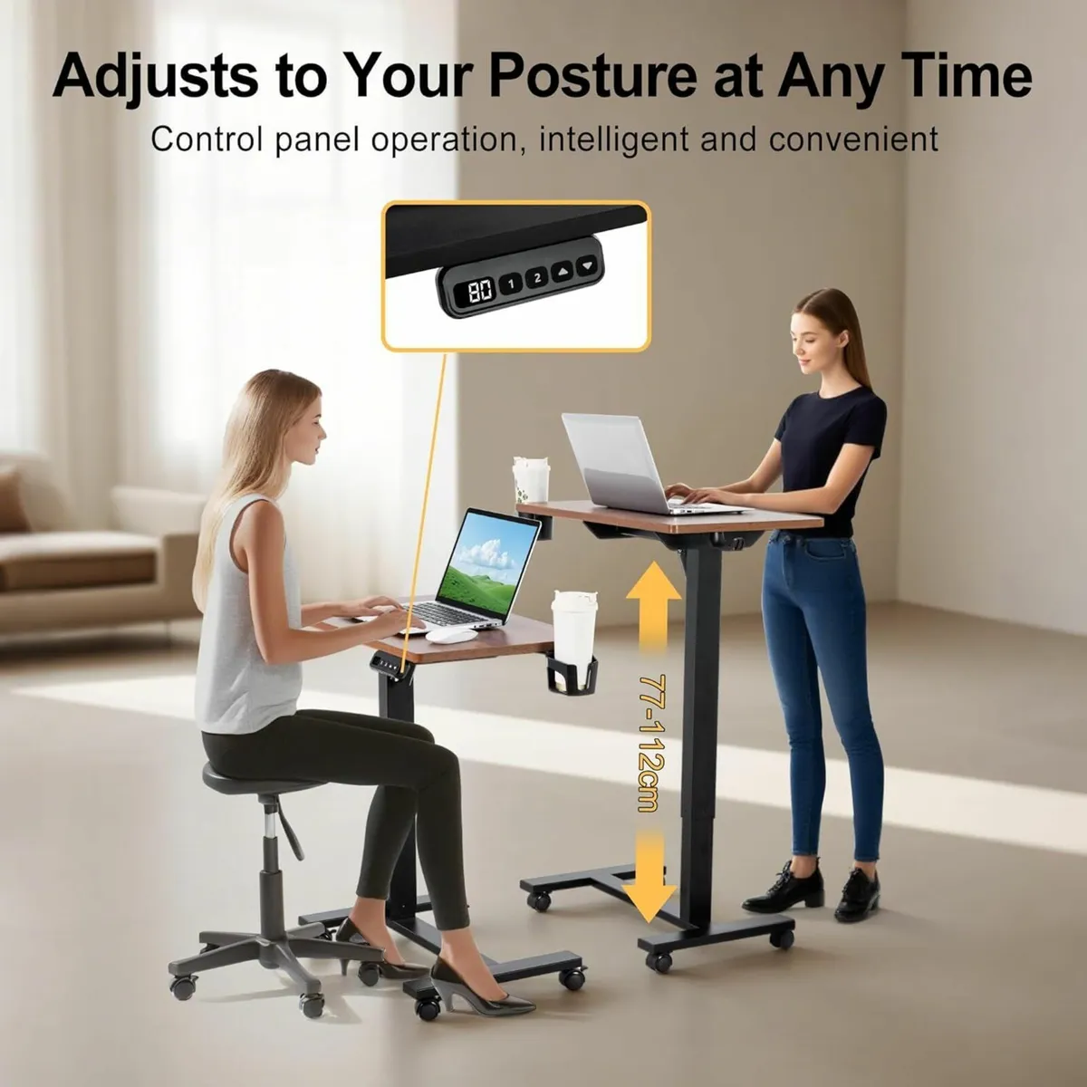 Electric Adjustment Overbed Table，Adjustable - Image 4