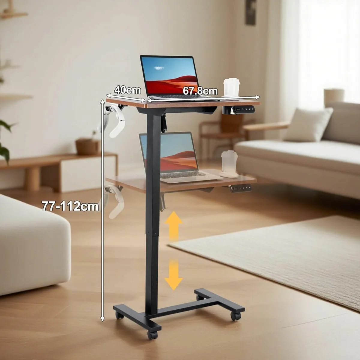 Electric Adjustment Overbed Table，Adjustable - Image 3