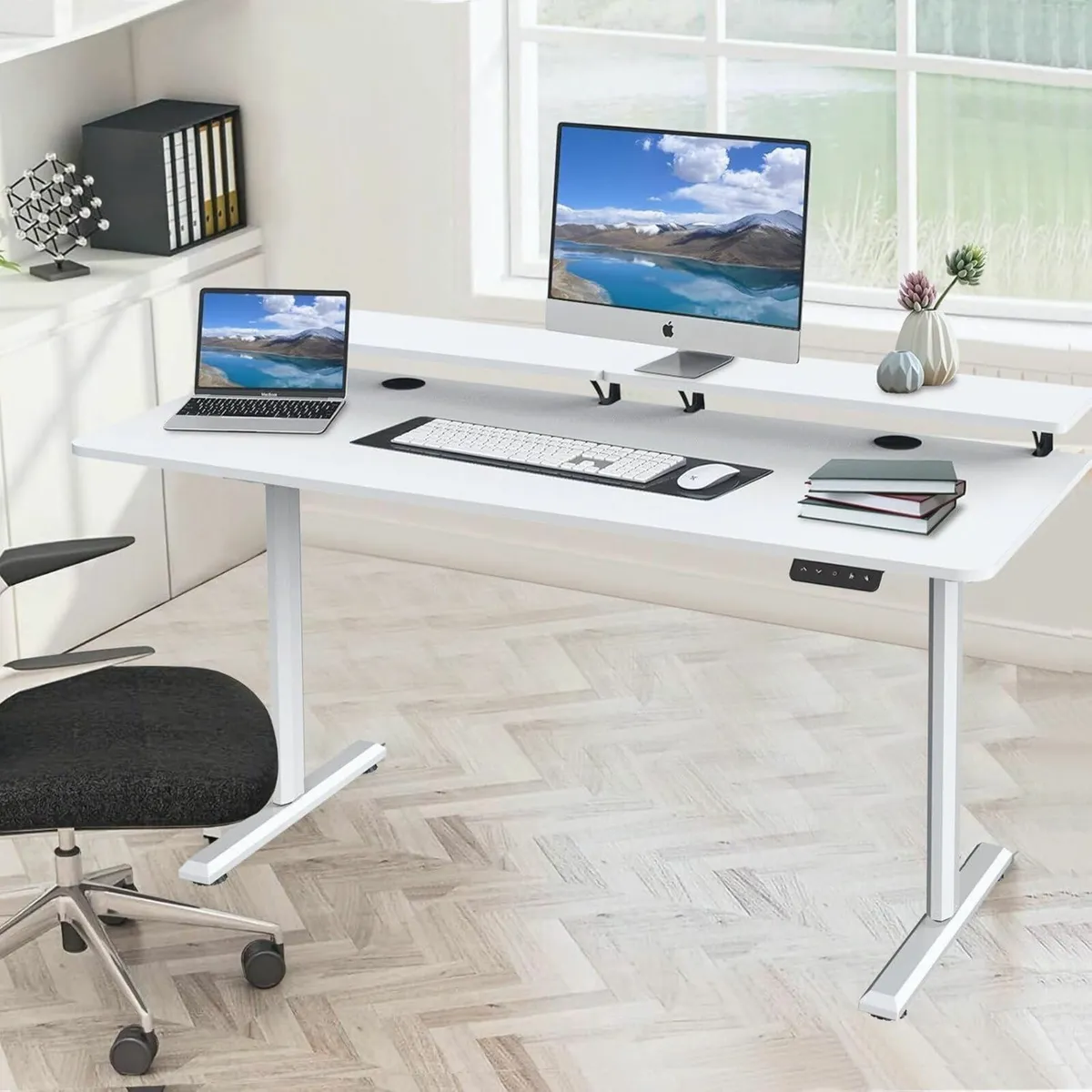 140 x 60 cm Adjustable Electric Standing Desk - Image 2
