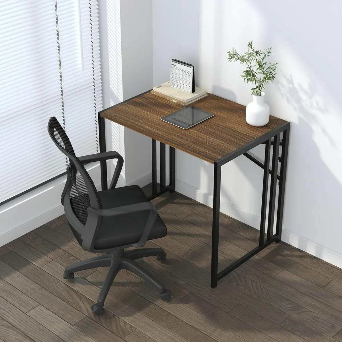 83 cm Folding Small Desk Writing Gaming Computer - Image 2