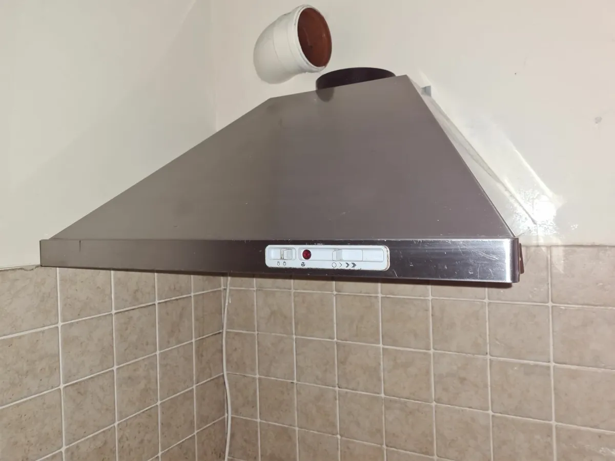 Cooker hood extractor (1) Black and (1) silver.... - Image 1