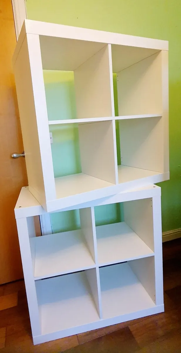 White Cube Shelving Units - Image 1